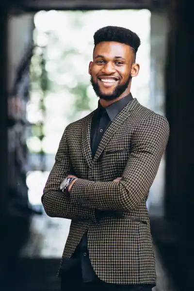 Smiling business man